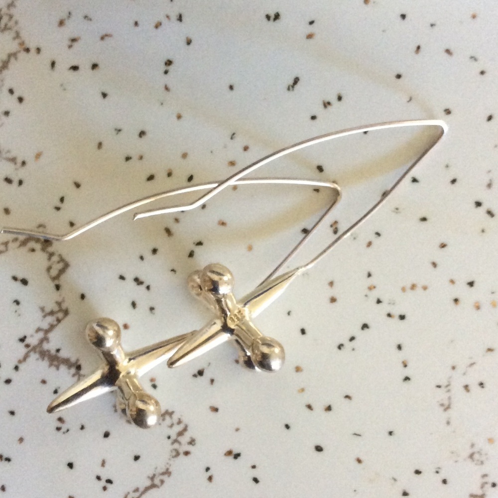 Jack Artisan Earrings in  Pure 925 Sterling Silver